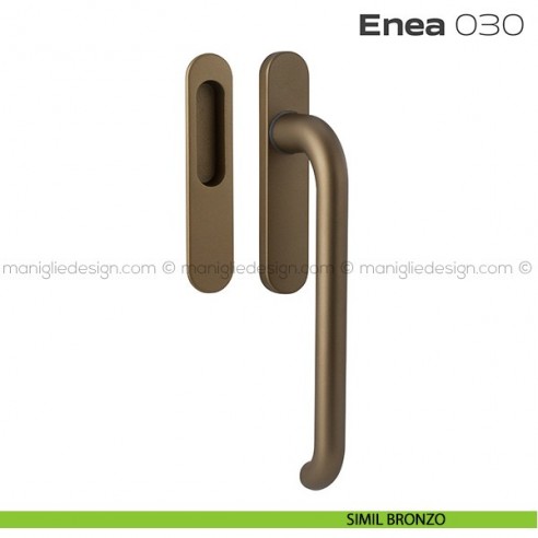 Maniglione per alzante scorrevole 030 Enea singolo simil bronzo
