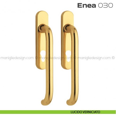 Maniglione per alzante scorrevole 030 Enea Reguitti accoppiato lucido verniciato