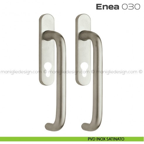 Maniglione per alzante scorrevole 030 Enea Reguitti accoppiato PVD inox satinato