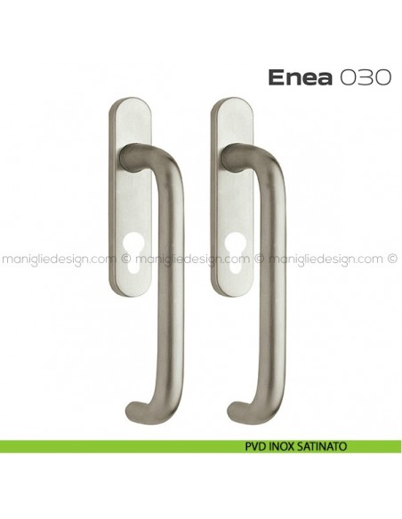 Maniglione per alzante scorrevole 030 Enea Reguitti accoppiato PVD inox satinato
