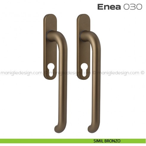 Maniglione per alzante scorrevole 030 Enea Reguitti accoppiato simil bronzo