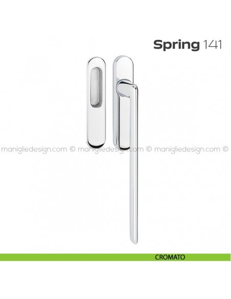 Maniglione per alzante scorrevole 141 Spring singolo cromato