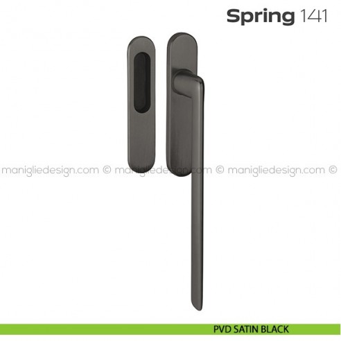 Maniglione per alzante scorrevole 141 Spring singolo PVD satin black