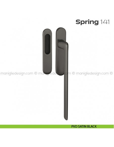 Maniglione per alzante scorrevole 141 Spring singolo PVD satin black