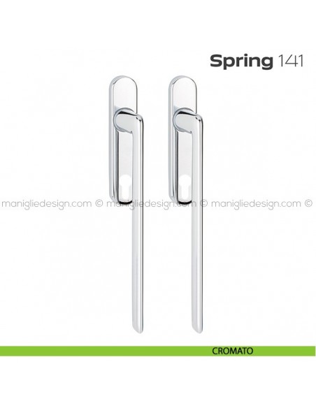 Maniglione per alzante scorrevole 141 Spring Reguitti accoppiato cromato