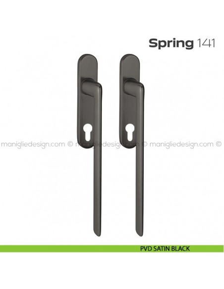 Maniglione per alzante scorrevole 141 Spring Reguitti accoppiato PVD satin black