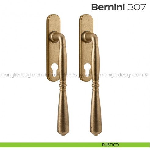 Maniglione per alzante scorrevole 307 Bernini Reguitti accoppiato rustico
