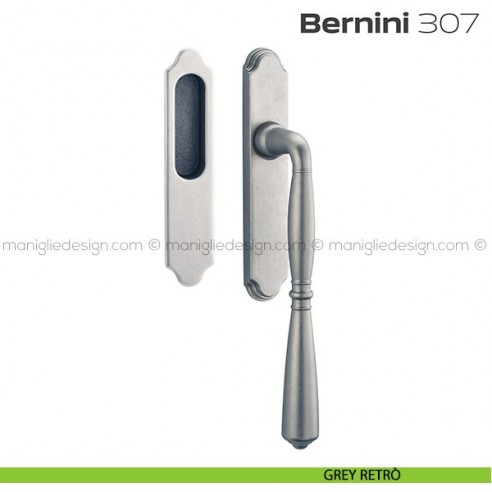 Maniglione per alzante scorrevole Bernini 307 singolo grey retrò