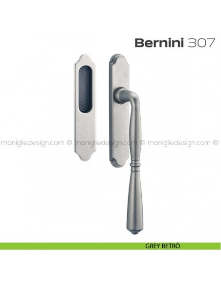 Maniglione per alzante scorrevole Bernini 307 singolo grey retrò