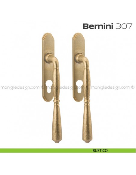 Maniglione per alzante scorrevole Bernini 307 Reguitti accoppiato rustico