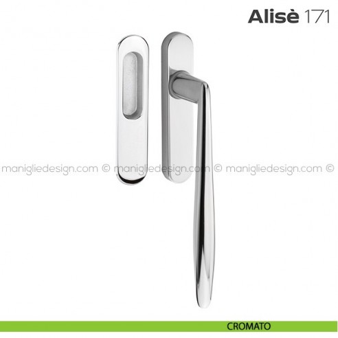 Maniglione per alzante scorrevole 171 Alisè singolo cromato