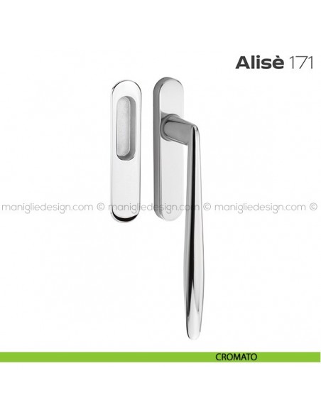 Maniglione per alzante scorrevole 171 Alisè singolo cromato