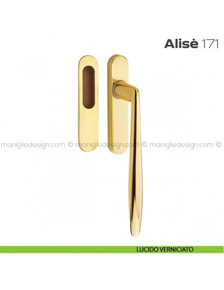 Maniglione per alzante scorrevole 171 Alisè singolo lucido verniciato