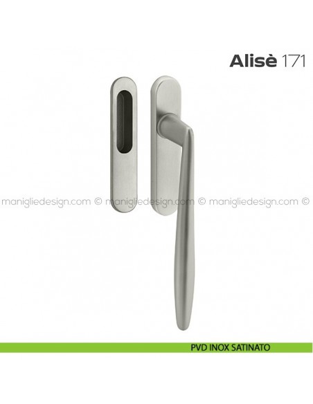 Maniglione per alzante scorrevole 171 Alisè singolo PVD inox satinato