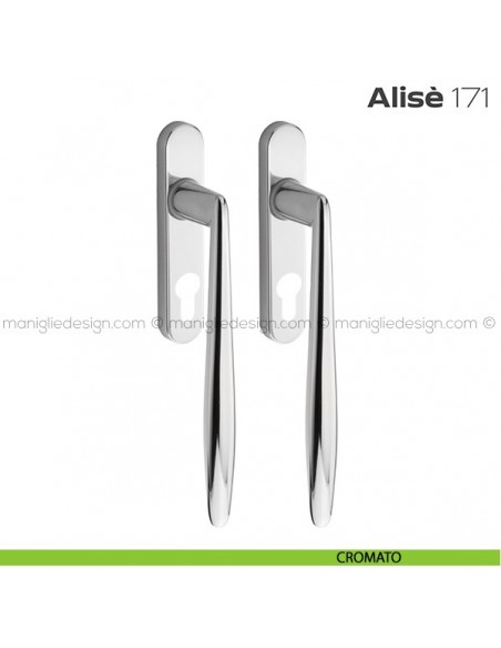 Maniglione per alzante scorrevole 171 Alisè Reguitti accoppiato cromato