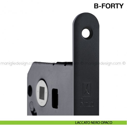Serratura magnetica Bonaiti B-Forty chiave modello N65 laccato nero opaco