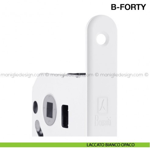 Serratura magnetica Bonaiti B-Forty chiave modello N65 laccato bianco opaco