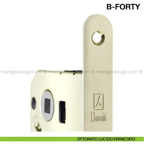 Serratura magnetica Bonaiti B-Forty yale modello N69 ottonato lucido verniciato