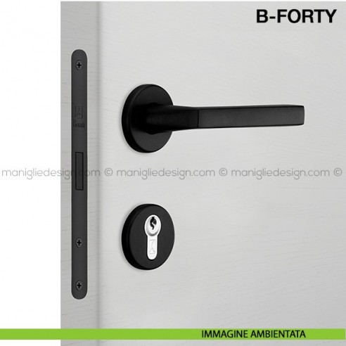 Contropiastra Per Serratura Magnetica B-Forty N65 B.T. - Ottonata Lucida - Interasse 90 Mm - Foto 5