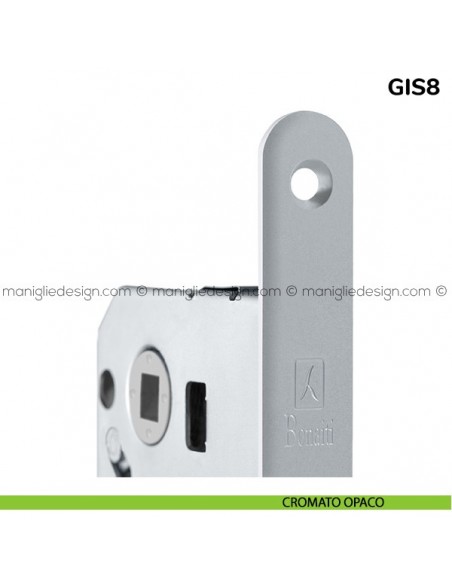 Contropiastra per serratura magnetica Bonaiti modello GIS8 cromato opaco