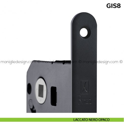 Contropiastra per serratura magnetica Bonaiti modello GIS8 laccato nero opaco