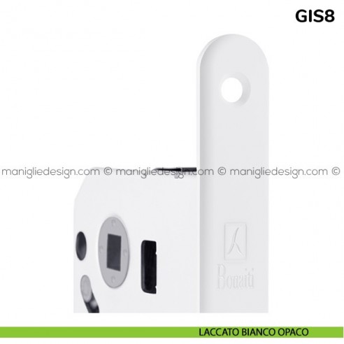 Contropiastra per serratura magnetica Bonaiti modello GIS8 laccato bianco opaco