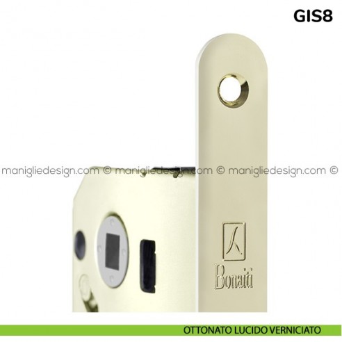Contropiastra per serratura magnetica Bonaiti modello GIS8 ottonato lucido verniciato