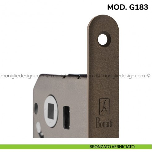 Contropiastra per serratura meccanica Bonaiti modello G183 bronzato verniciato