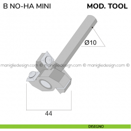 Fresa per serratura Bonaiti B NO-HA MINI modello TOOL 2