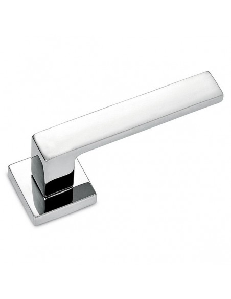 Maniglia quadrata cromo lucido per porta Biblo Comit