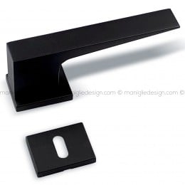 Maniglia per porta ALU 488 Comit con rosetta rettangolare 2