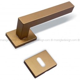 Maniglia per porta ALU 430 Comit con rosetta rettangolare 2