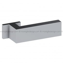 Maniglia per porta ALU 599 Comit con rosetta rettangolare