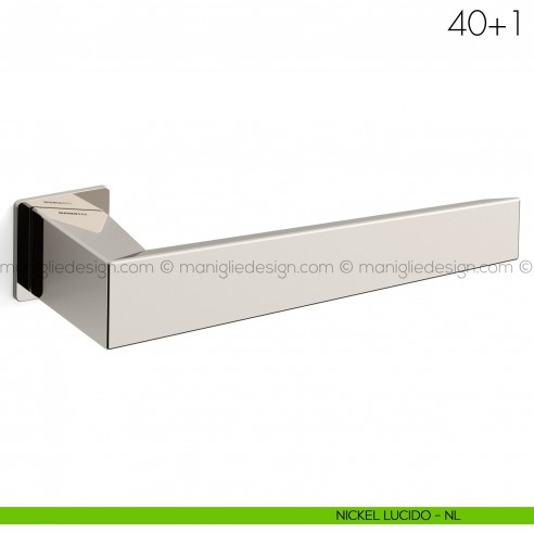 Maniglia per porta 40+1 Mandelli nickel lucido