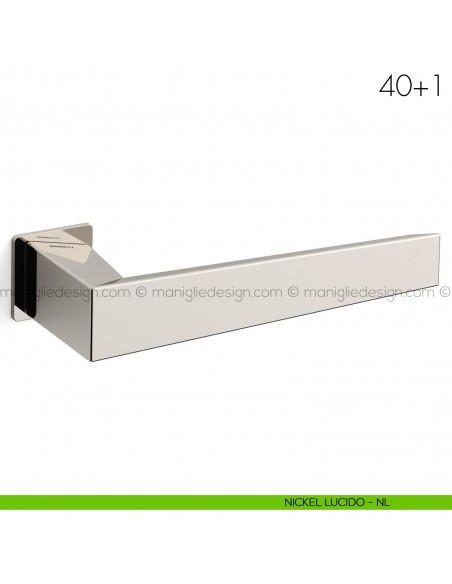 Maniglia per porta 40+1 Mandelli nickel lucido