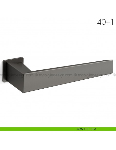 Maniglia per porta 40+1 Mandelli grafite