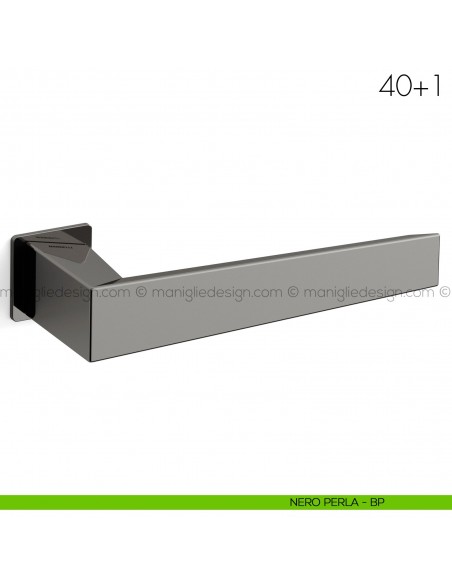 Maniglia per porta 40+1 Mandelli nero perla