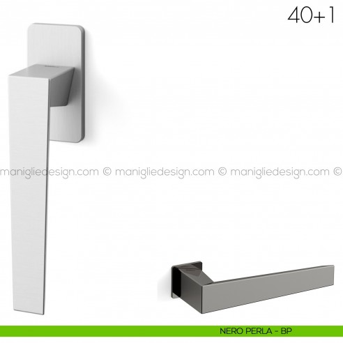 Maniglia per finestra martellina DK 40+1 Mandelli nero perla