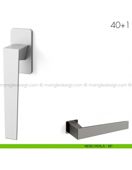 Maniglia per finestra martellina DK 40+1 Mandelli nero perla