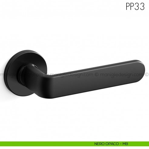 Maniglia per porta PP33 Mandelli nero opaco