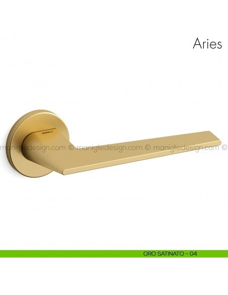 Maniglia per porta Aries Mandelli oro satinato