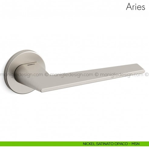 Maniglia per porta Aries Mandelli nickel satinato opaco