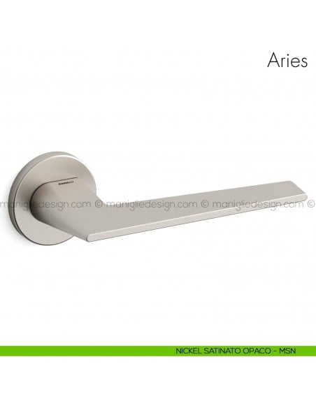 Maniglia per porta Aries Mandelli nickel satinato opaco