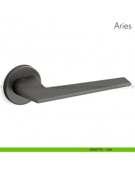 Maniglia per porta Aries Mandelli grafite