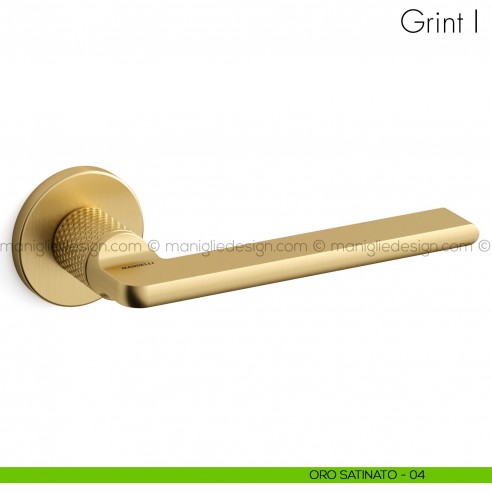 Maniglia per porta Grint Mandelli oro satinato