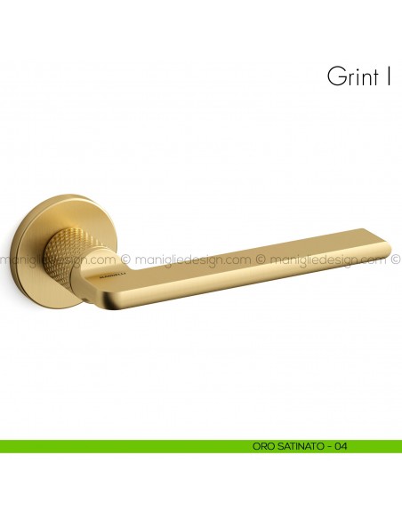 Maniglia per porta Grint Mandelli oro satinato