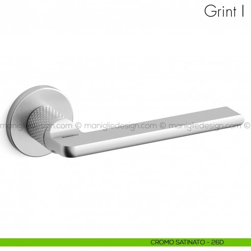 Maniglia per porta Grint Mandelli cromo satinato