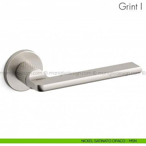 Maniglia per porta Grint Mandelli nickel satinato