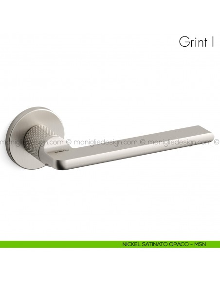 Maniglia per porta Grint Mandelli nickel satinato