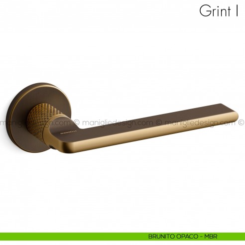 Maniglia per porta Grint Mandelli brunito opaco